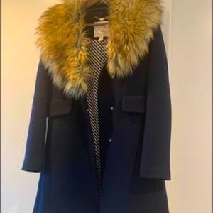 Kate Spade Coat with Faux Fur Collar